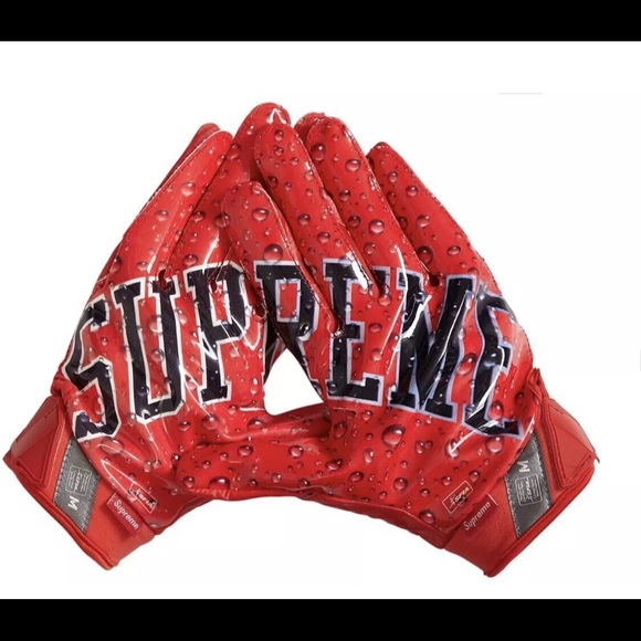 Supreme Other - Supreme Nike Vapor Jet 4.0 Red Football Gloves